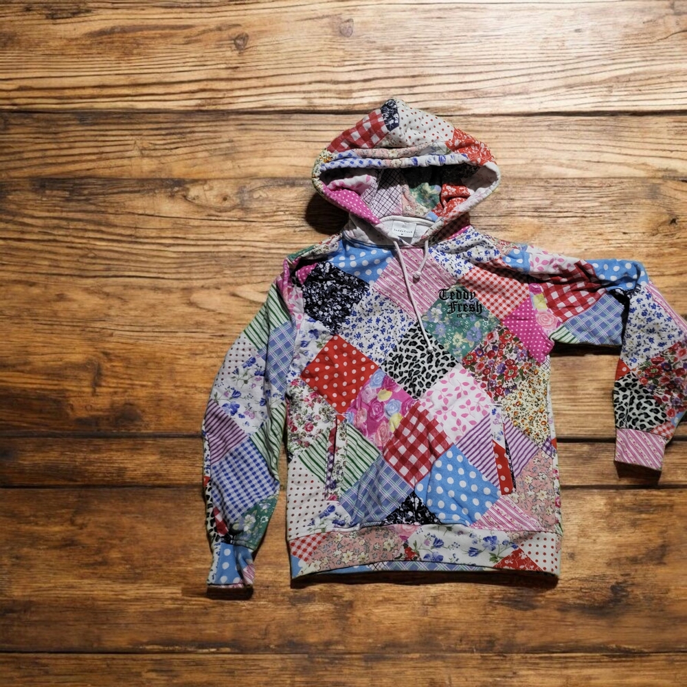 Teddy Fresh Multicolor Patchwork Hoodie - image 1